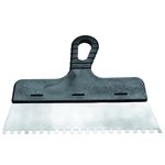 Шпатель фасадный 150 мм нержавеющая сталь, зубчтаый, пластмассовая ручка 6*6мм "TOOLBERG" Шпатель фасадный 150 мм нержавеющая сталь, зубчтаый, пластмассовая ручка 6*6мм "TOOLBERG"