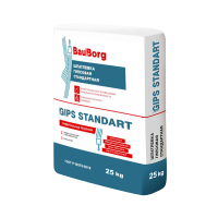 Шпатлевка гипсовая BauBorg GIPS STANDART стандартная 25кг (48) Шпатлевка гипсовая BauBorg GIPS STANDART стандартная 25кг (48)