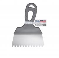 Шпатель зубчатый «Эксперт» из нержавеющей стали 150мм, 6х6мм Шпатель зубчатый «Эксперт» из нержавеющей стали 150мм, 6х6мм