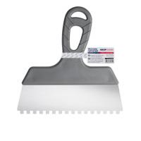 Шпатель зубчатый «Эксперт» из нержавеющей стали 200мм, 6х6мм Шпатель зубчатый «Эксперт» из нержавеющей стали 200мм, 6х6мм