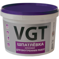 Шпатлевка акриловая для внутренних работ 3,6кг VGT Шпатлевка акриловая для внутренних работ 3,6кг VGT