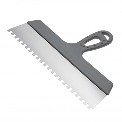Шпатель зубчатый «Эксперт» из нержавеющей стали 350мм, 8х8мм Шпатель зубчатый «Эксперт» из нержавеющей стали 350мм, 8х8мм