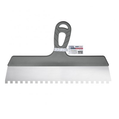 Шпатель зубчатый «Эксперт» из нержавеющей стали 350мм, 8х8мм Шпатель зубчатый «Эксперт» из нержавеющей стали 350мм, 8х8мм