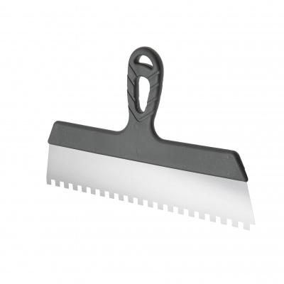 Шпатель зубчатый «Эксперт» из нержавеющей стали 350мм, 8х8мм Шпатель зубчатый «Эксперт» из нержавеющей стали 350мм, 8х8мм